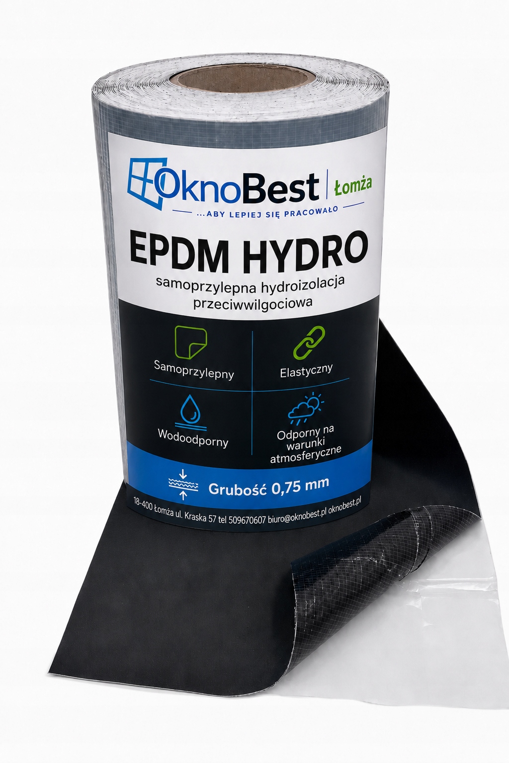 Epdm 100 mm/20 m na plném lepidle Hydroizolace Okna