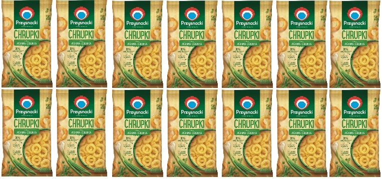 14x 150g Przysnacki Chrupki o smaku zielona cebulka Karton
