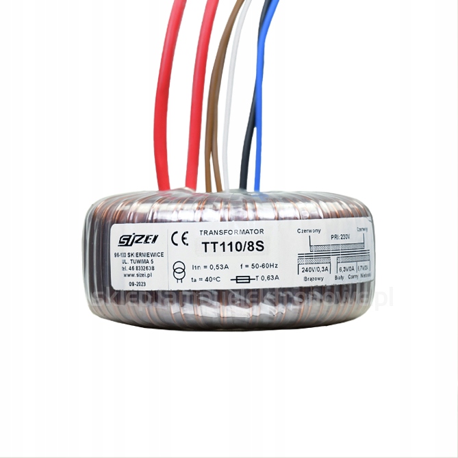TT110/8/S Toroidní síťový transformátor Sizei pro AVT5229