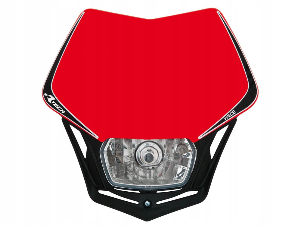 Racetech (rtech) Predná Lampa V-face Farba Červená/čierna Husqvarna