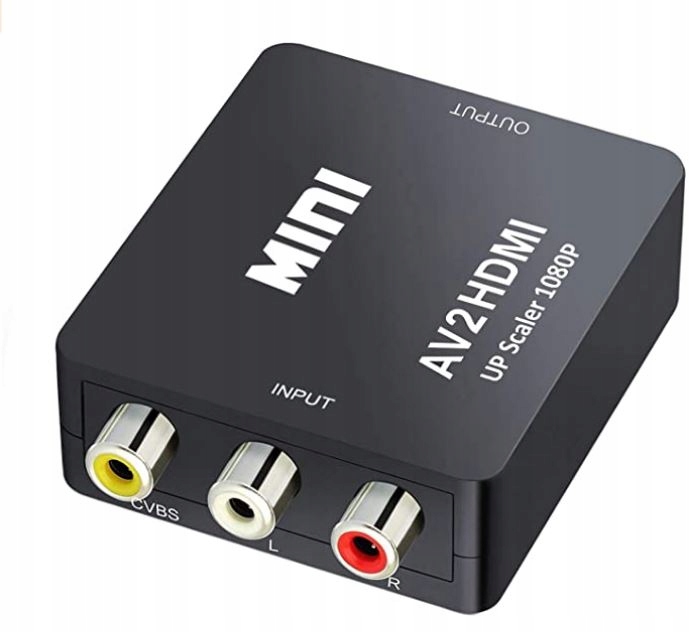 ADAPTÉR OBRAZOVÉHO KONVENTERU QGECEN Mini AV RCA CVBS na HDMI