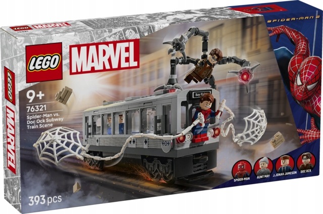stavebnice Lego Heroes 76321 Spider-Man versus Doc Ock – scéna v metru