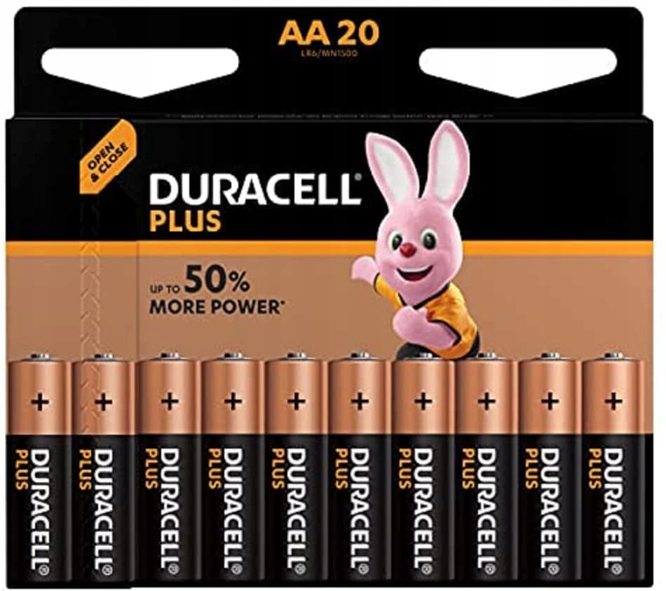 Bateria alkaliczna Duracell AA (R6) 20 szt.