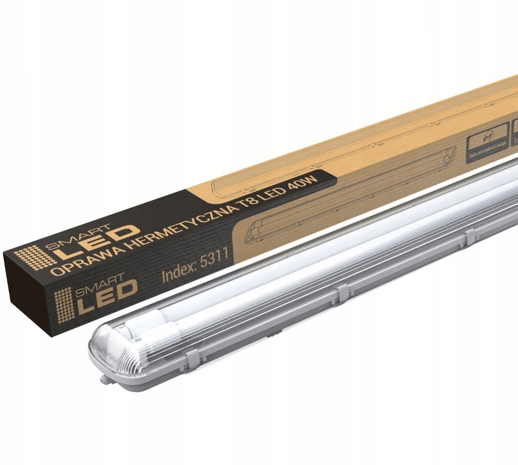 

Lampa Hermetyczna 120 cm 2 Świetlówki Led 40W