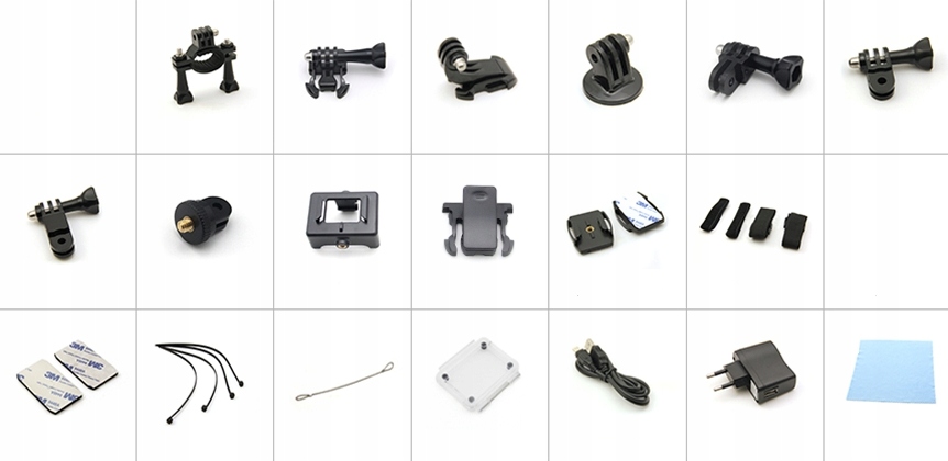 

Uchwyt, adapter, mocowanie do kamer sportowych