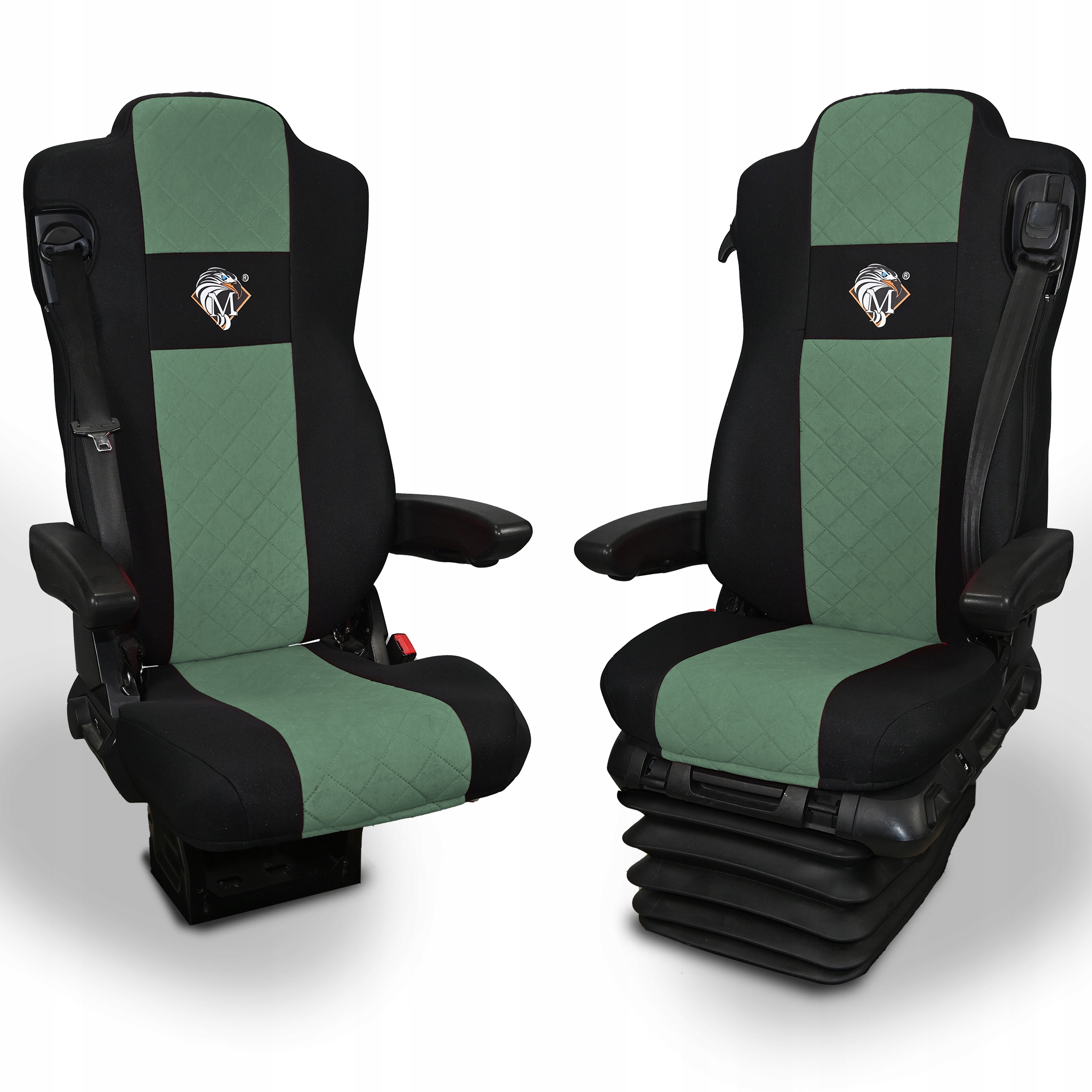Pokrowce na fotele MERCEDES ACTROS MP4, MP5 ZIELONY