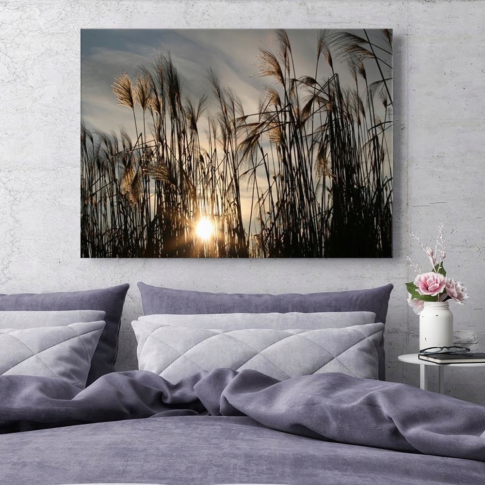 Obraz na płótnie 90x60 słońce wśród traw lato Format poziomy
