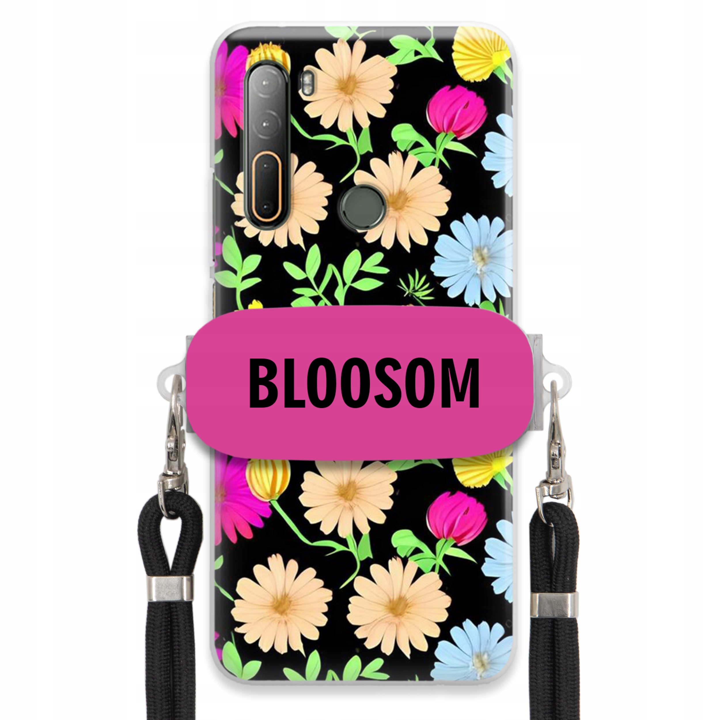 Puzdro Držiak Crossbody pre Htc Desire U20 5G Puzdro Kvety Bloosom Flower