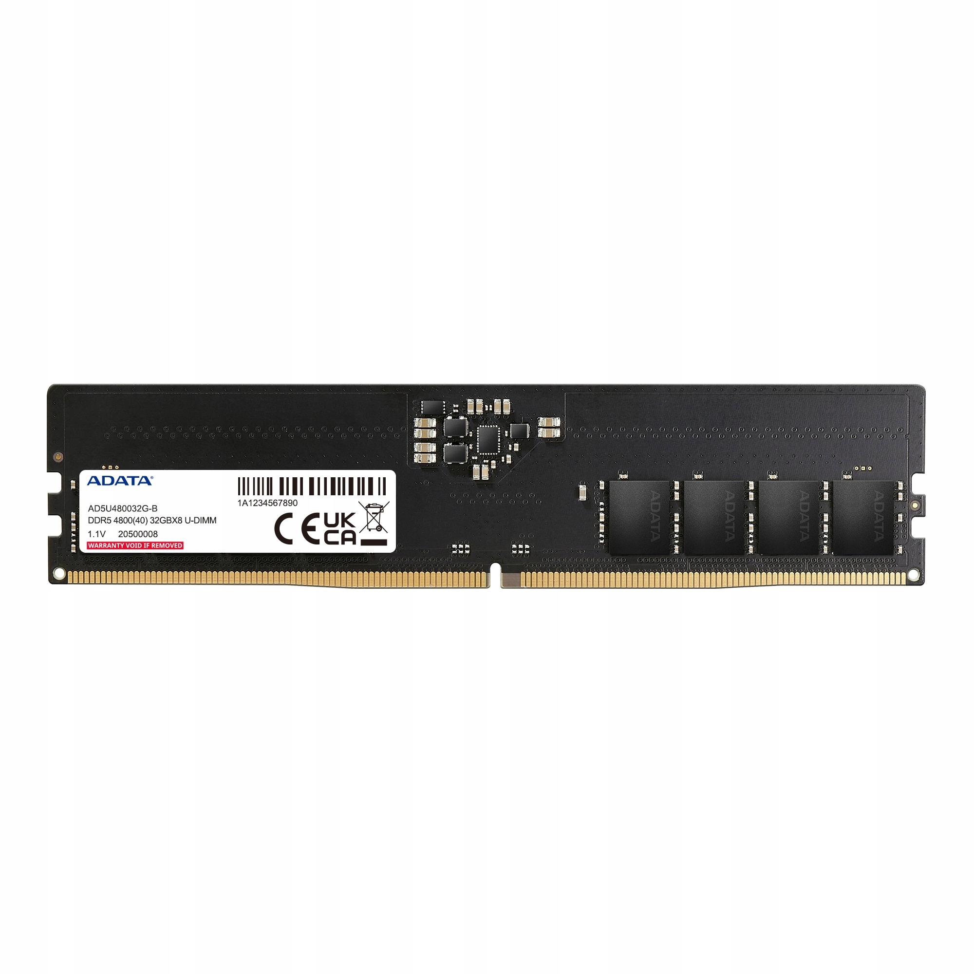 Adata/ DDR5/ 8GB/ 4800MHz/ CL40/ 1x8GB AD5U48008G-S