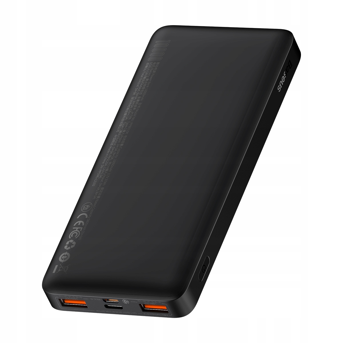 BASEUS POWER BANK 10000mah POWERBANK 20W PD 3x USB USB-C TYP-C 3A QC 3.0 Złącza microUSB USB typ A USB typ C