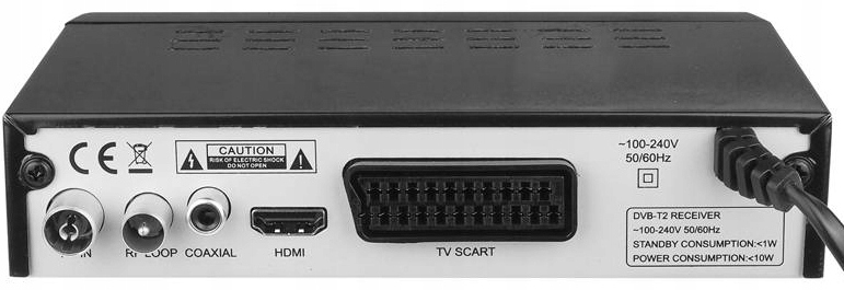 Dekoder DVB-T2 HD Tuner TV Naziemnej HEVC Telewizji Naziemnej do Telewizora Marka LTC