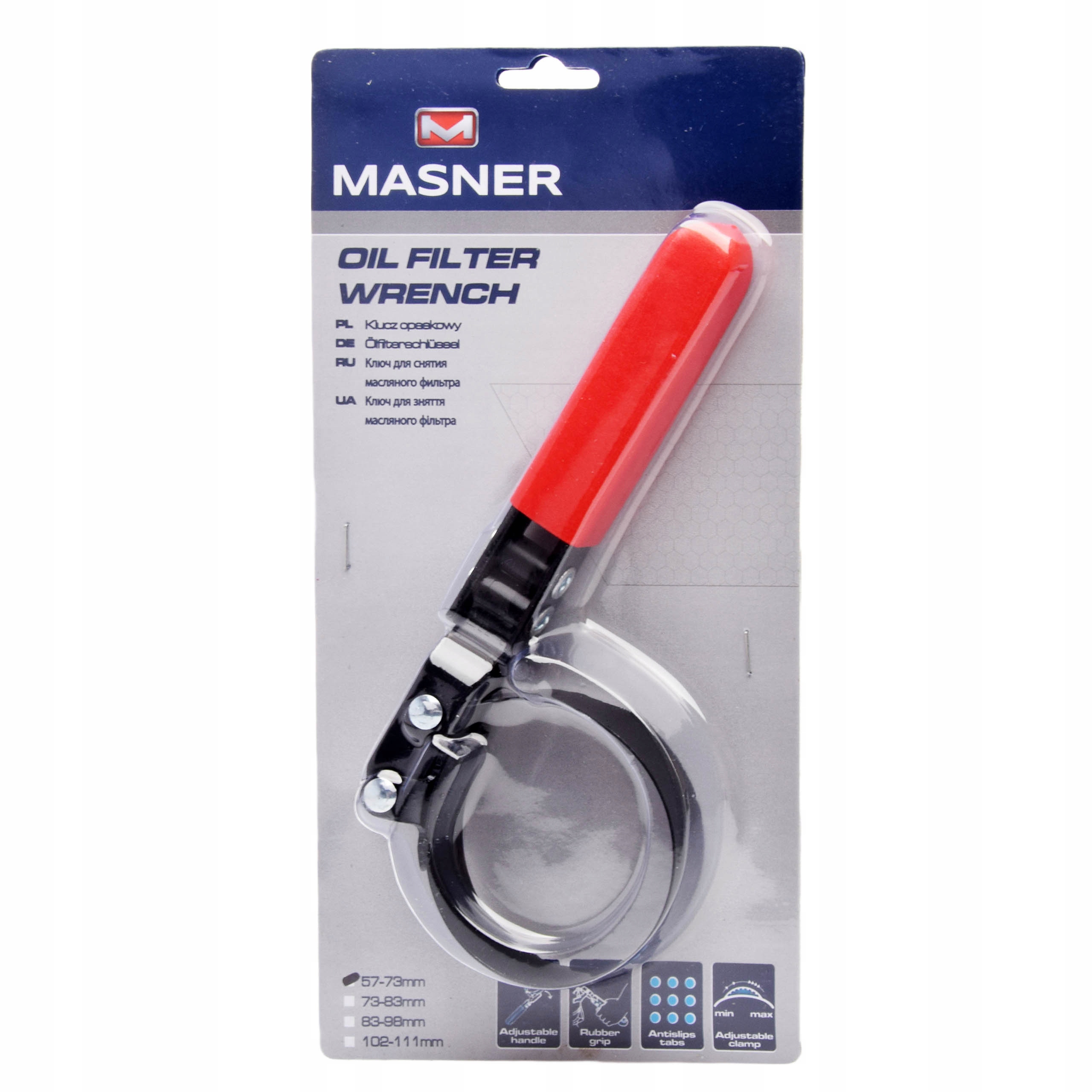 

K2 Masner Klucz opaskowy do filtra oleju 57-73mm