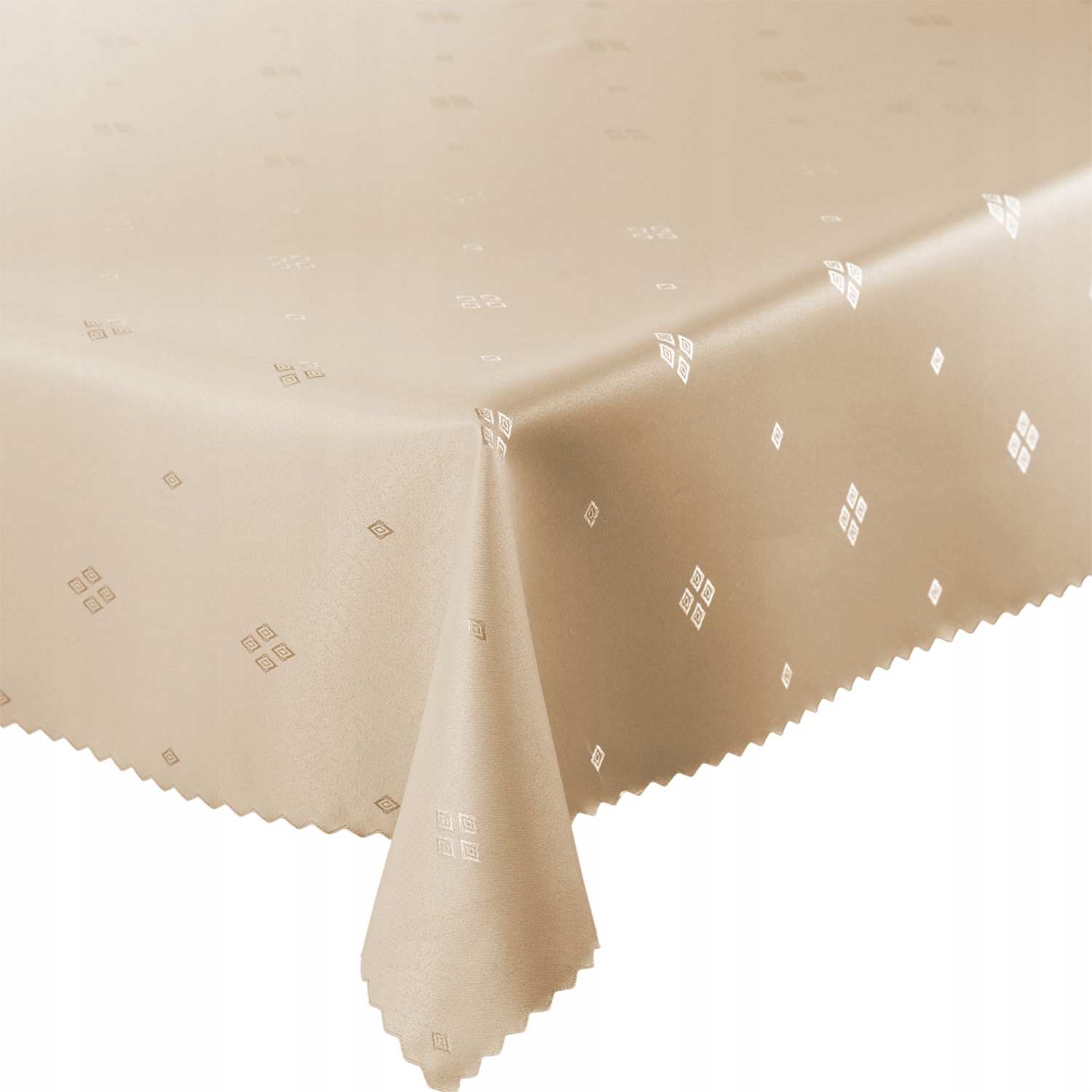 

Obrus Plamoodporny Beżowy Romb 110x220 cm