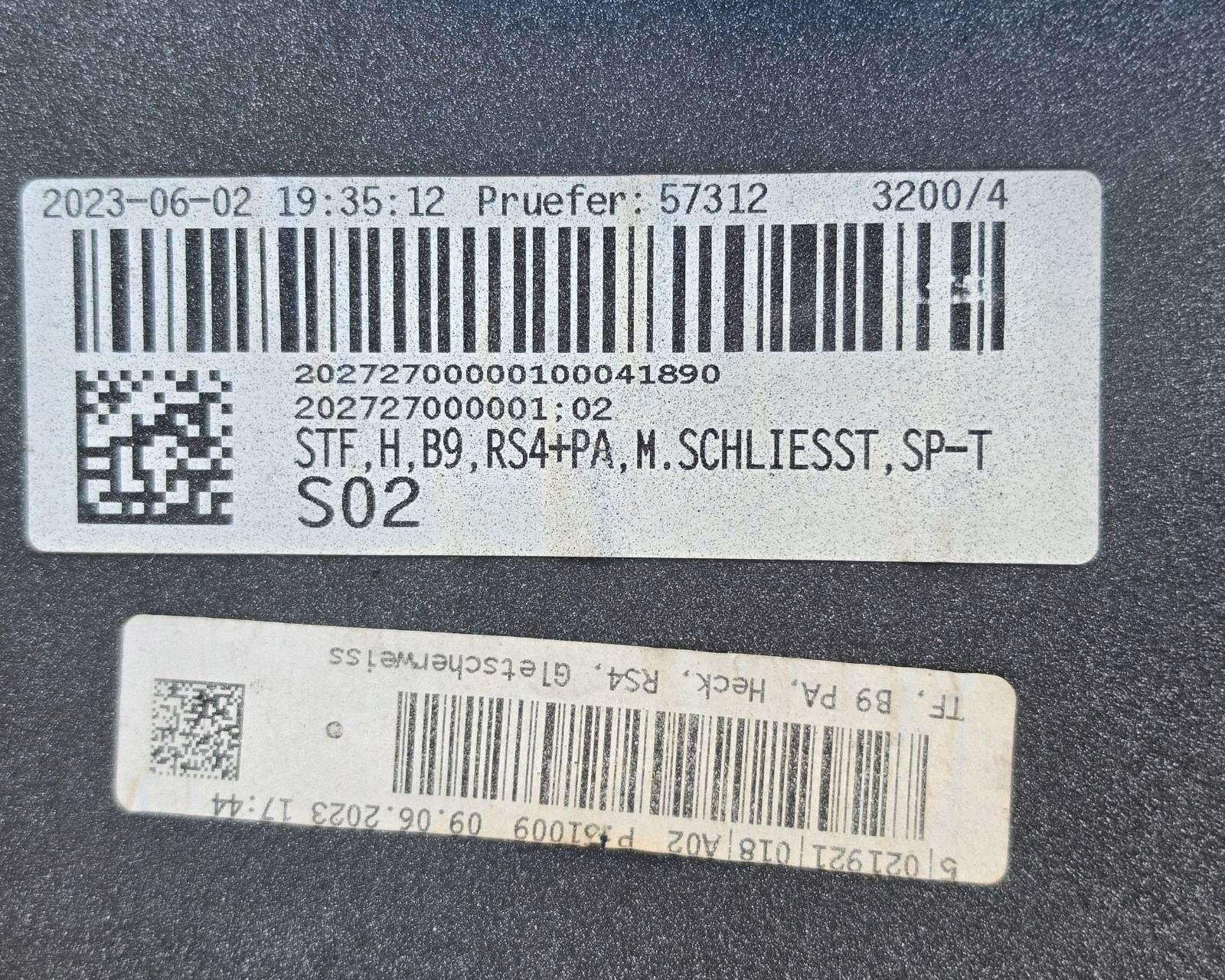 Audi RS4 B9 8w9807511 bumper rear