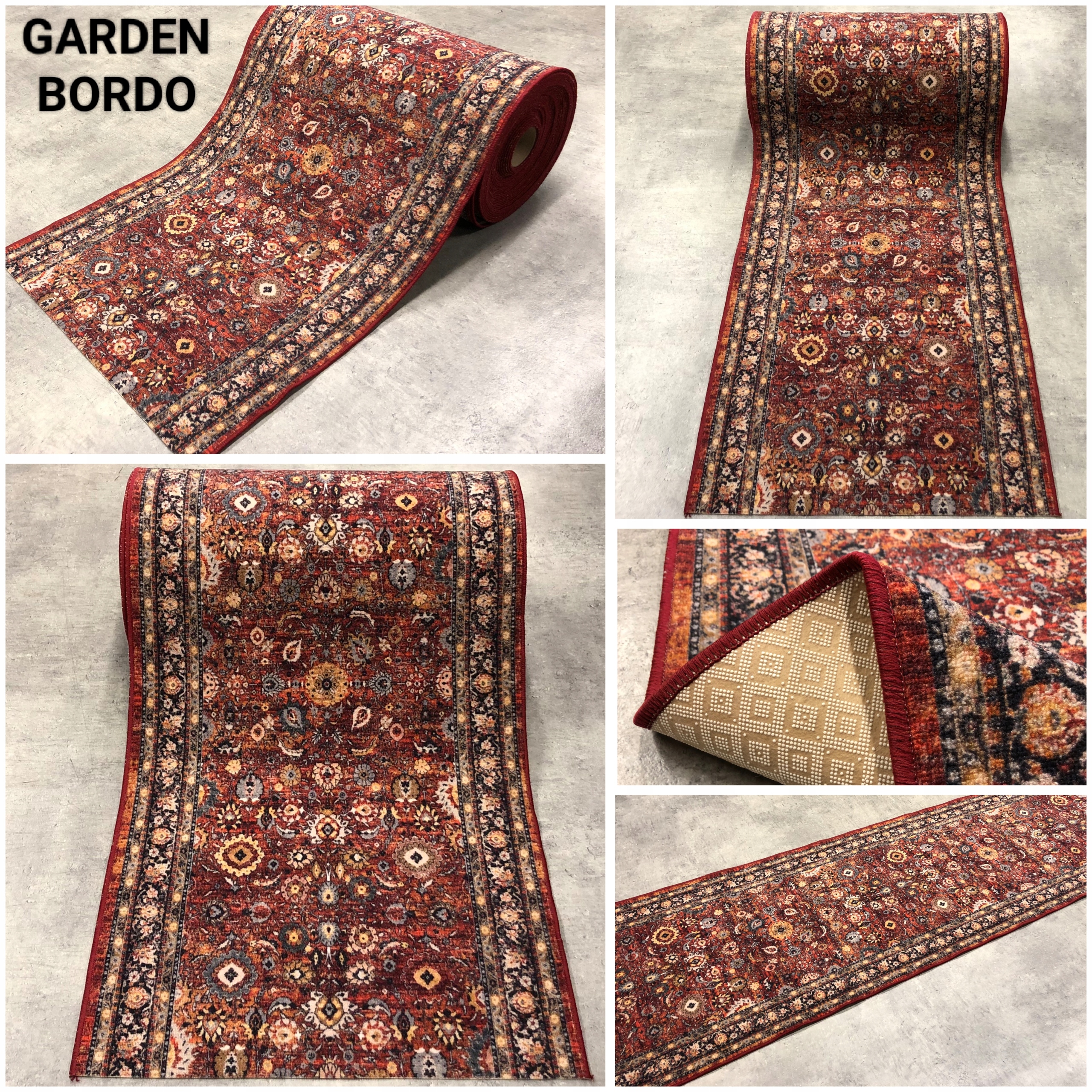 PODGUMOWANY CHODNIK 80cm ORYGINALNY MODNY MIX Grubość 6 mm