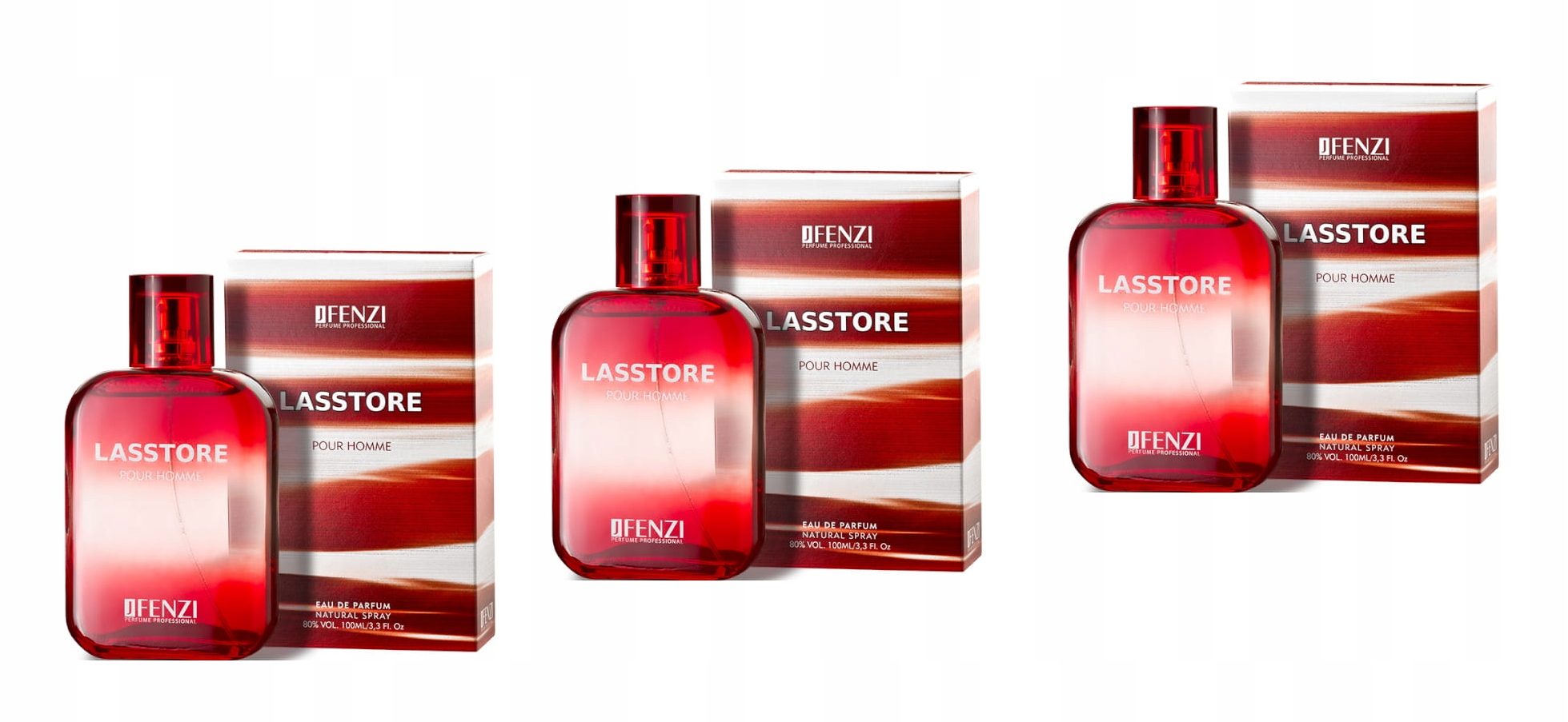 JFenzi Lasstore Pour Homme 3x100ml parfémovaná voda