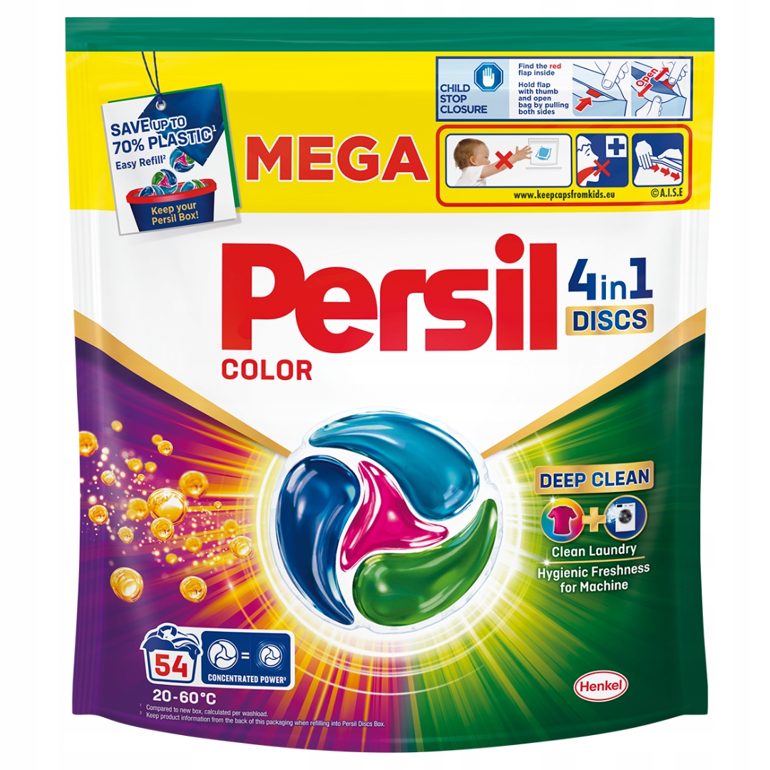 Levně Persil Discs Color Kapsle na praní Barva 54 ks
