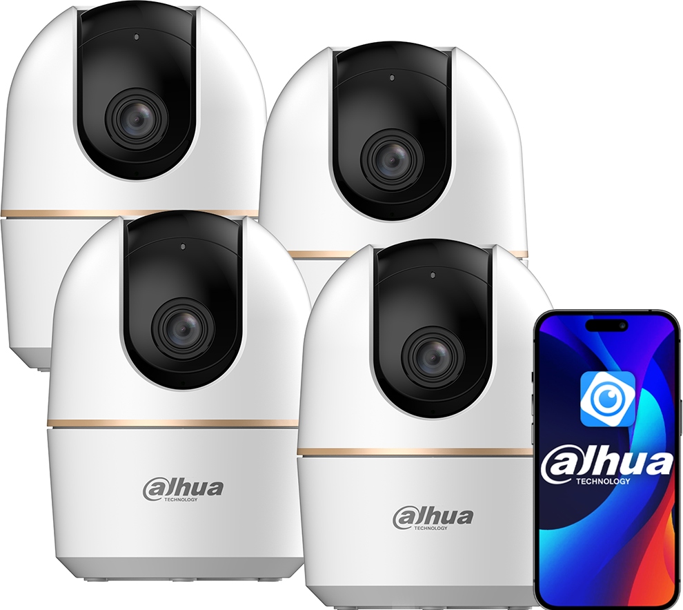 4x WiFi 5Mpx kamera Dahua Otočná Chůvička Audio Vnitřní Hero H5A