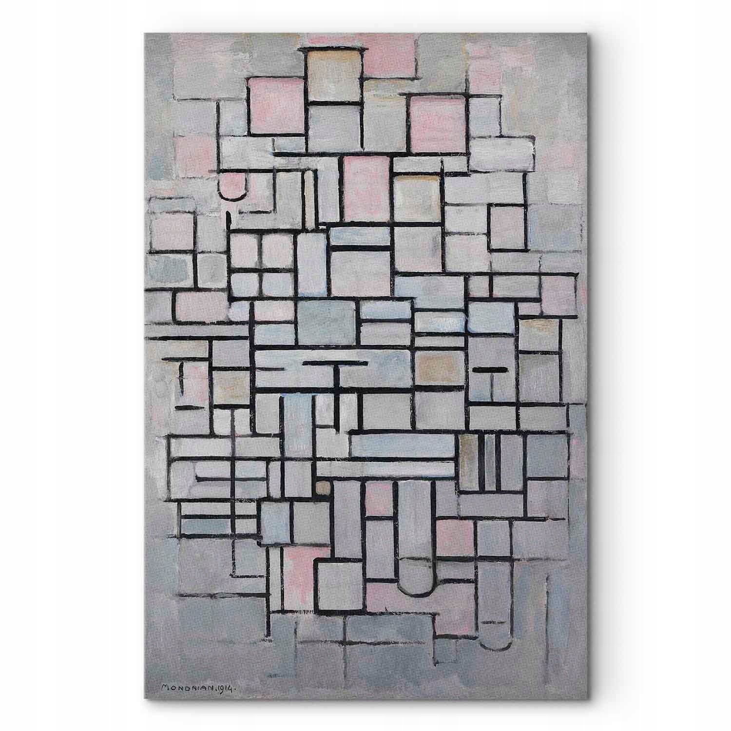 Obraz na plátně Abstrakce Piet Mondrian Kompozice č. 40x60 cm