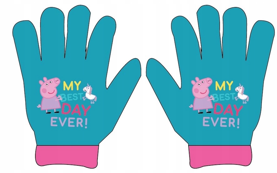 

Rękawiczki Świnka Peppa Uniwersalne Turkusowe