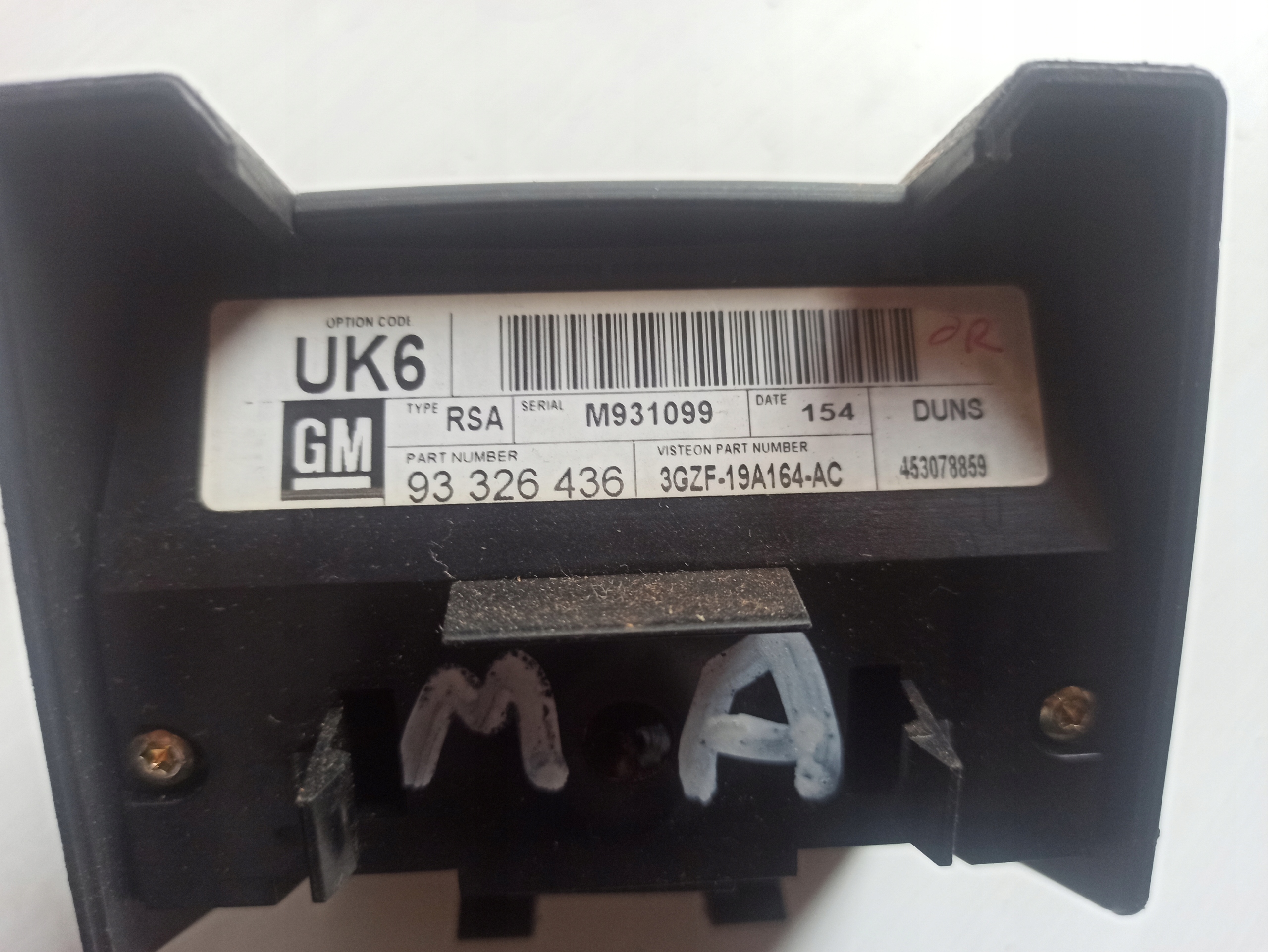 CONTROLLO RADIA 93326436 OPEL MERIVA A 02-05