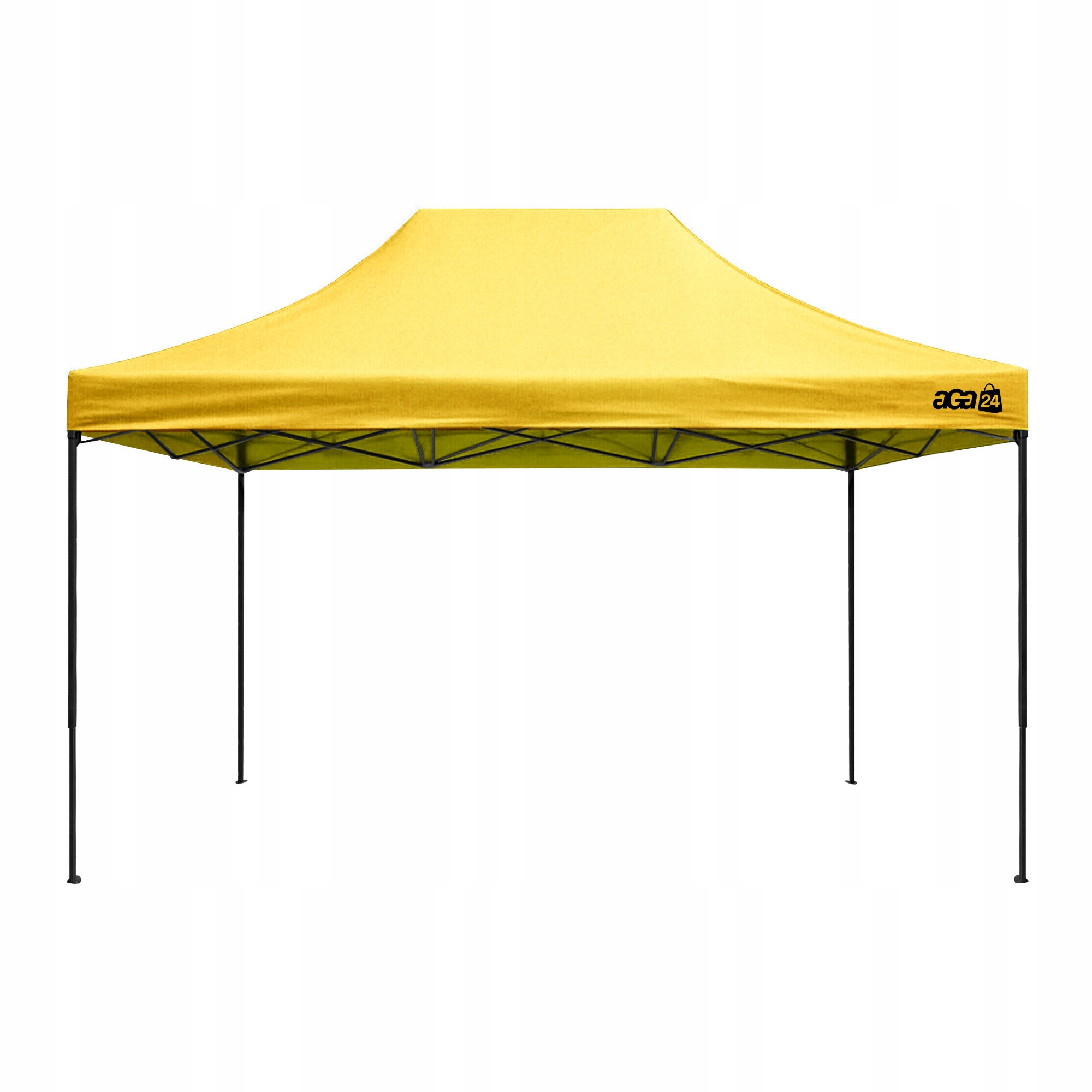 Aga Predajný stánok bez bočníc 3x4,5 m Žltý