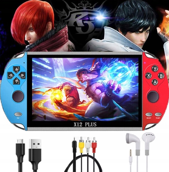 X12 Plus Retro Przenośna Konsola Do Gier Z 2700 Grami