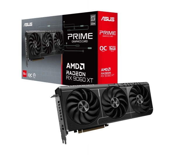 Karta graficzna Asus Prime Radeon Rx 9060 Xt Oc Edition 16GB GDDR6 128bit