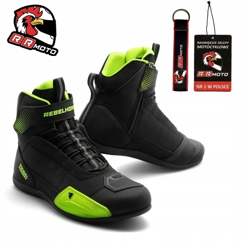 Motocyklové topánky Rebelhorn Swift Black/fluo Yellow čierna fluo Darčeky
