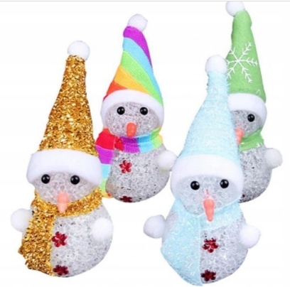 BAŁWANEK LED AKRYLOWY ŚWIECĄCY OZDOBNA ŚWIĄTECZNA Motyw bałwan