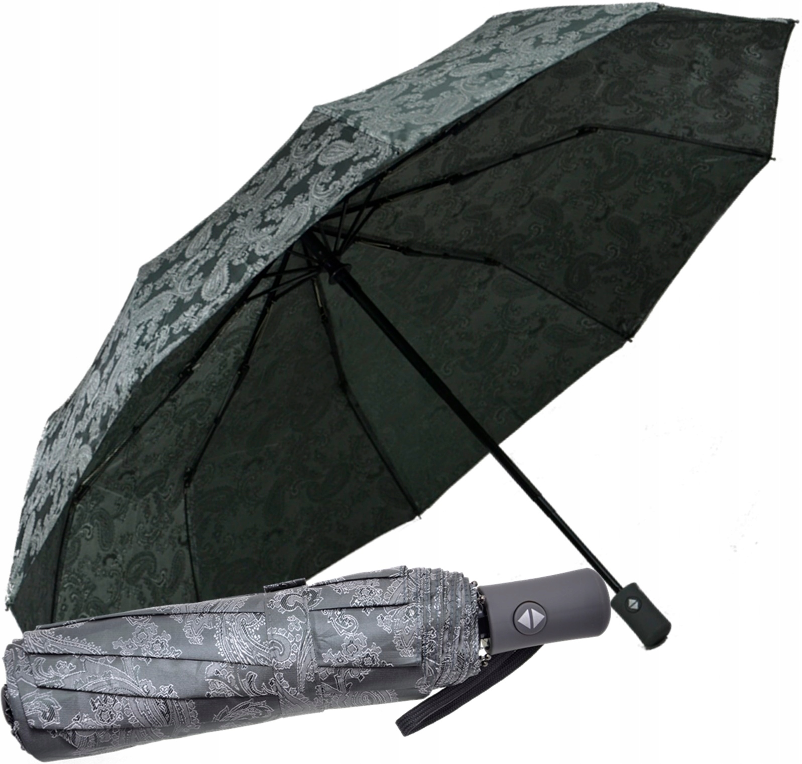 PARASOL PARASOLKA DAMSKA PEŁNY AUTOMAT SATYNA MAŁA SKŁADANA MOCNA