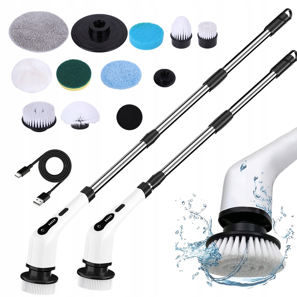 Levně Elektrický Bezdrátový Čisticí Kartáč 9V1 Pro Auto V Koupelně