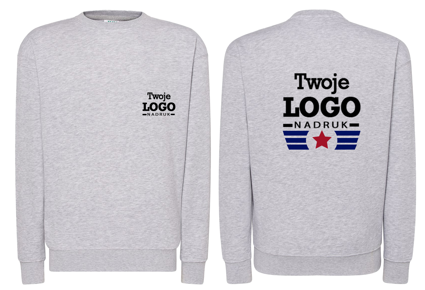 

Bluza Z Własnym Nadrukiem Logo XXL