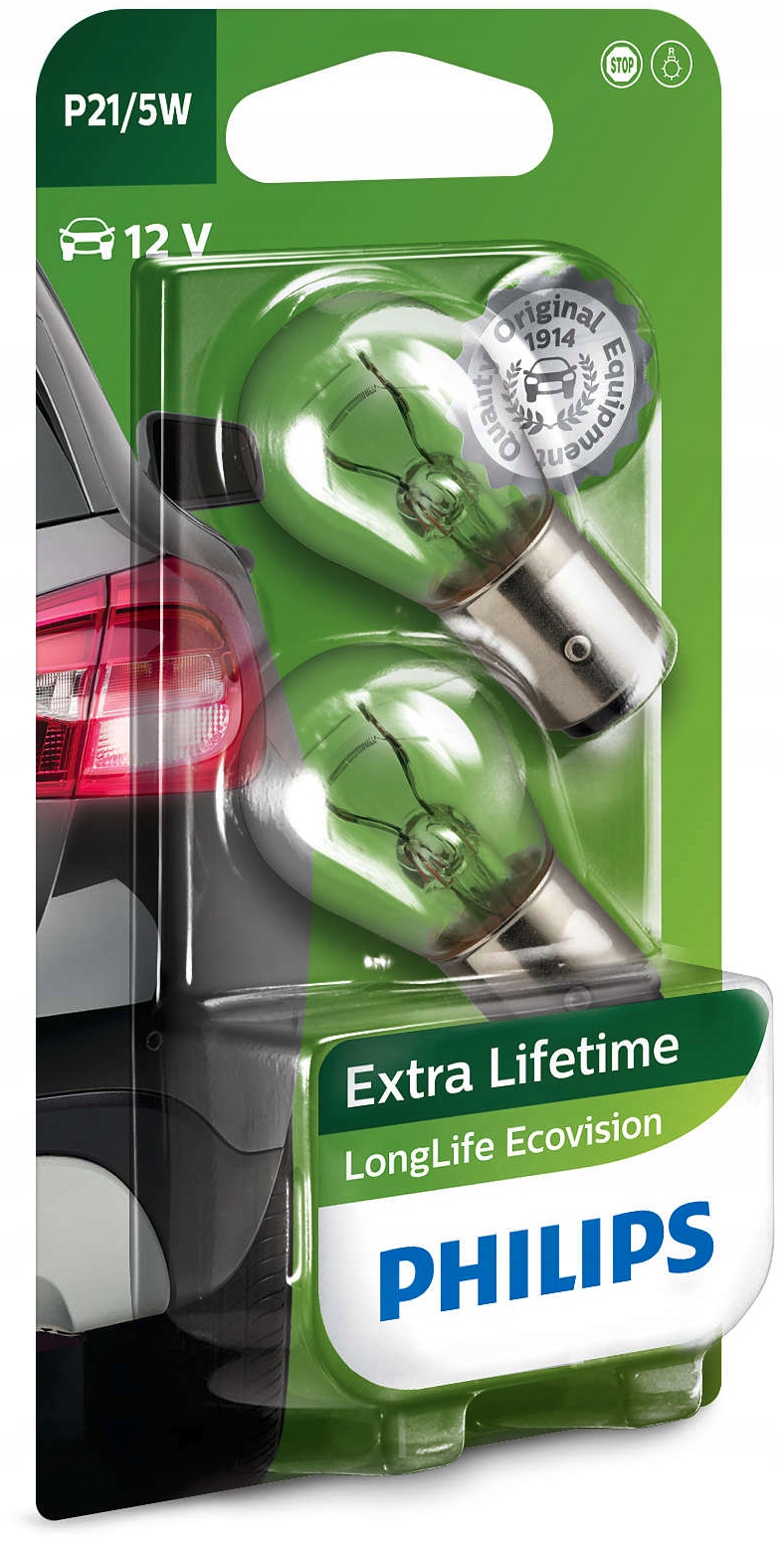 

Philips Żarówki P21/5W LongLife EcoVision 4xŻywotn