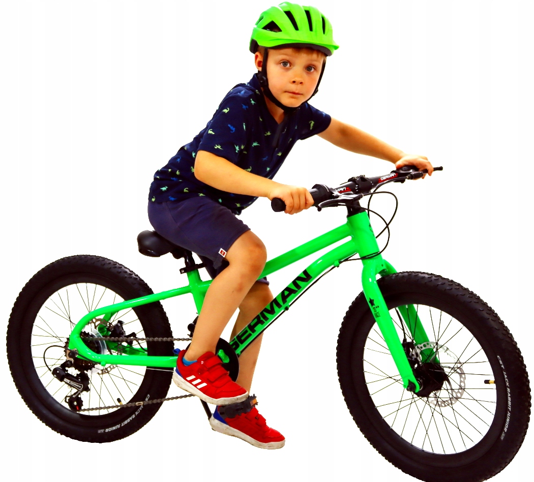 Lekki Aluminiowy Zielony Neonowy Rower 20 cali Chłopięcy Dziewczęcy 5-8 Lat