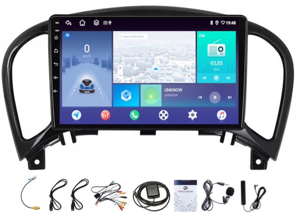 Rádio Navigácia Carplay Gps Android Nissan Juke 2010-2019 4GB 64GB Sim