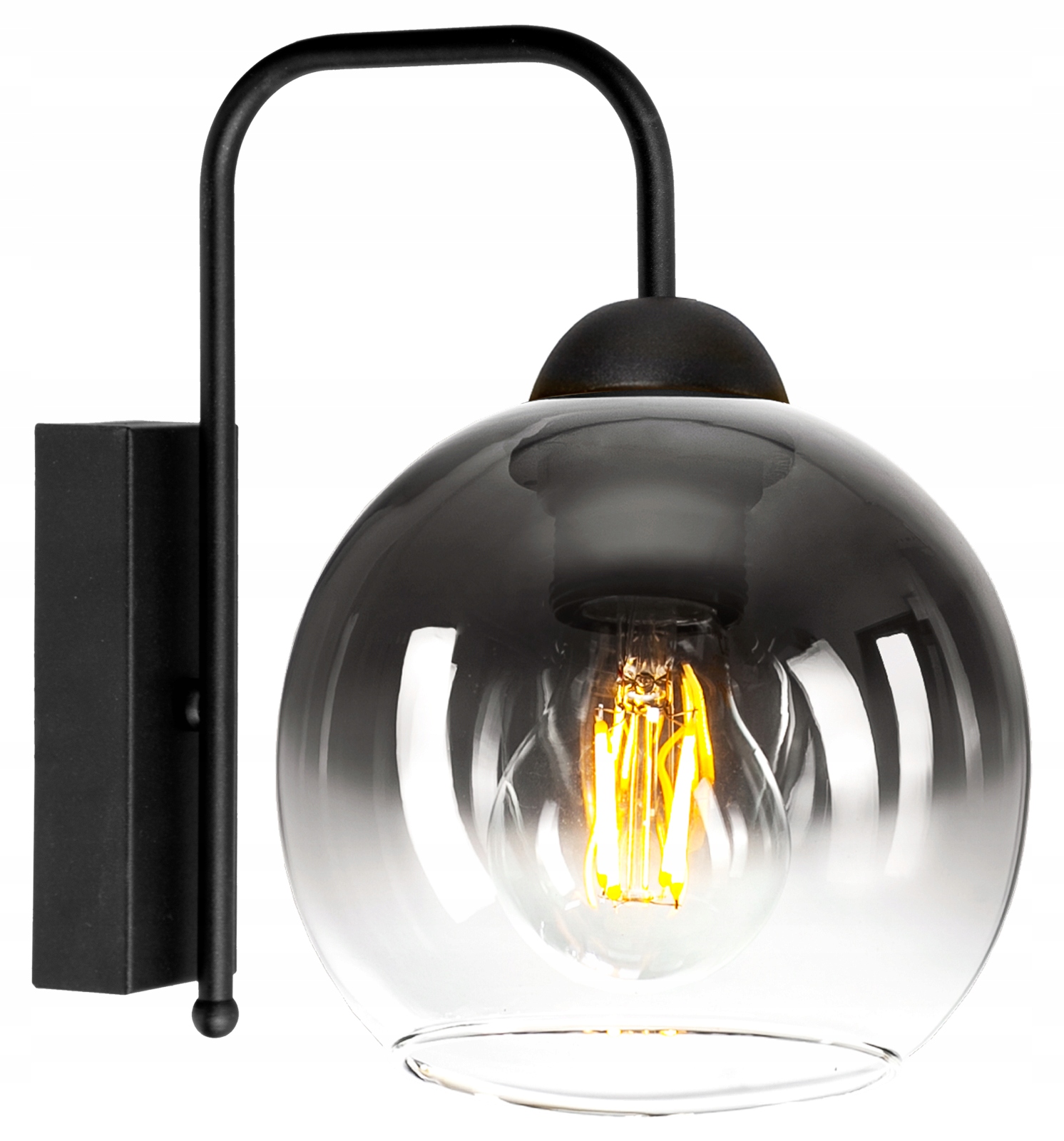 

Nowoczesna Szklana Lampa Ścienna Kinkiet Kula Led