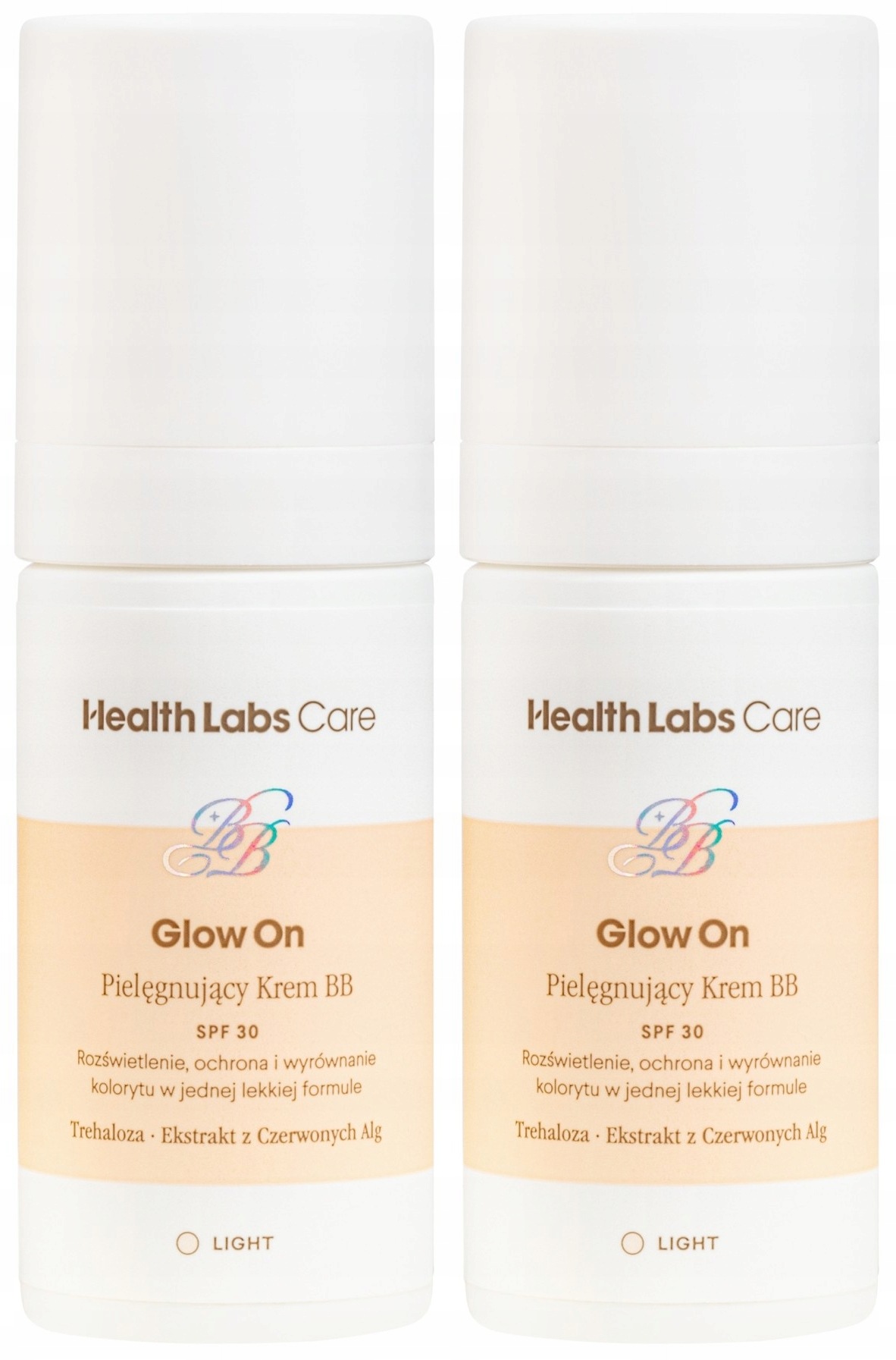2 x Glow On Pečující Bb Light krém 30 ml Hydratace Spf 30 Health Labs