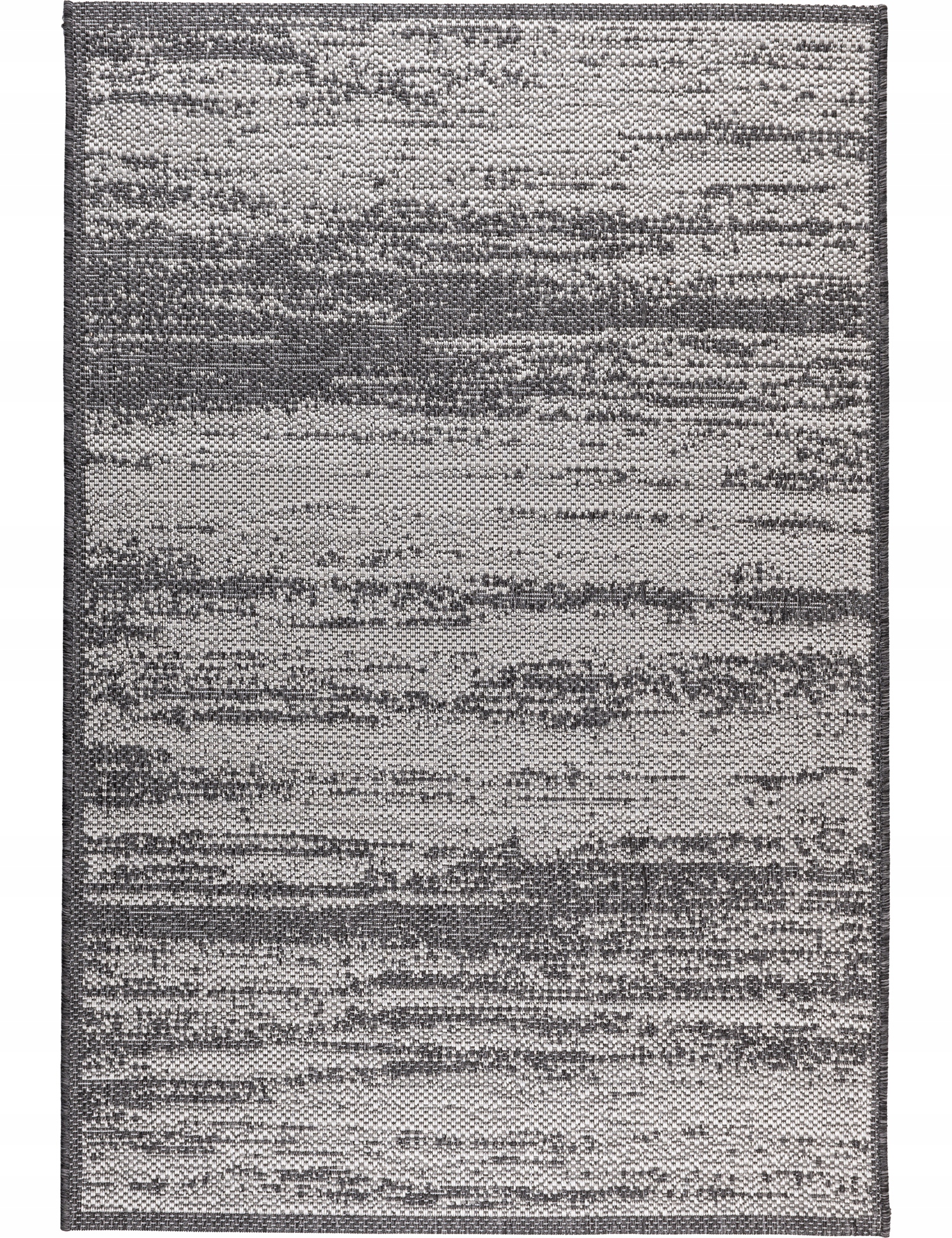 Šnúrkový Koberec Šedý Tkaný Na Plocho Univerzálny 120 x 170 cm