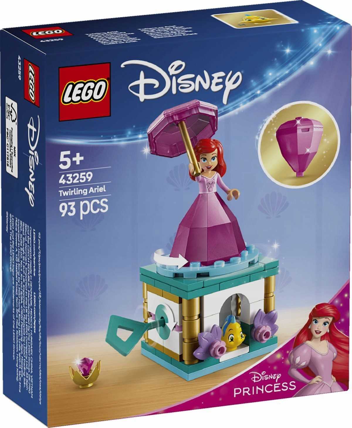 Lego Disney Tančící Arielka s „diamantovými“ šaty a doplňky