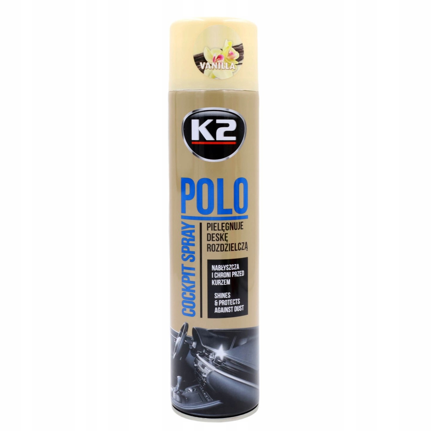 

Spray do Kokpitu K2 Polo Cockpit Wanilia 600ml