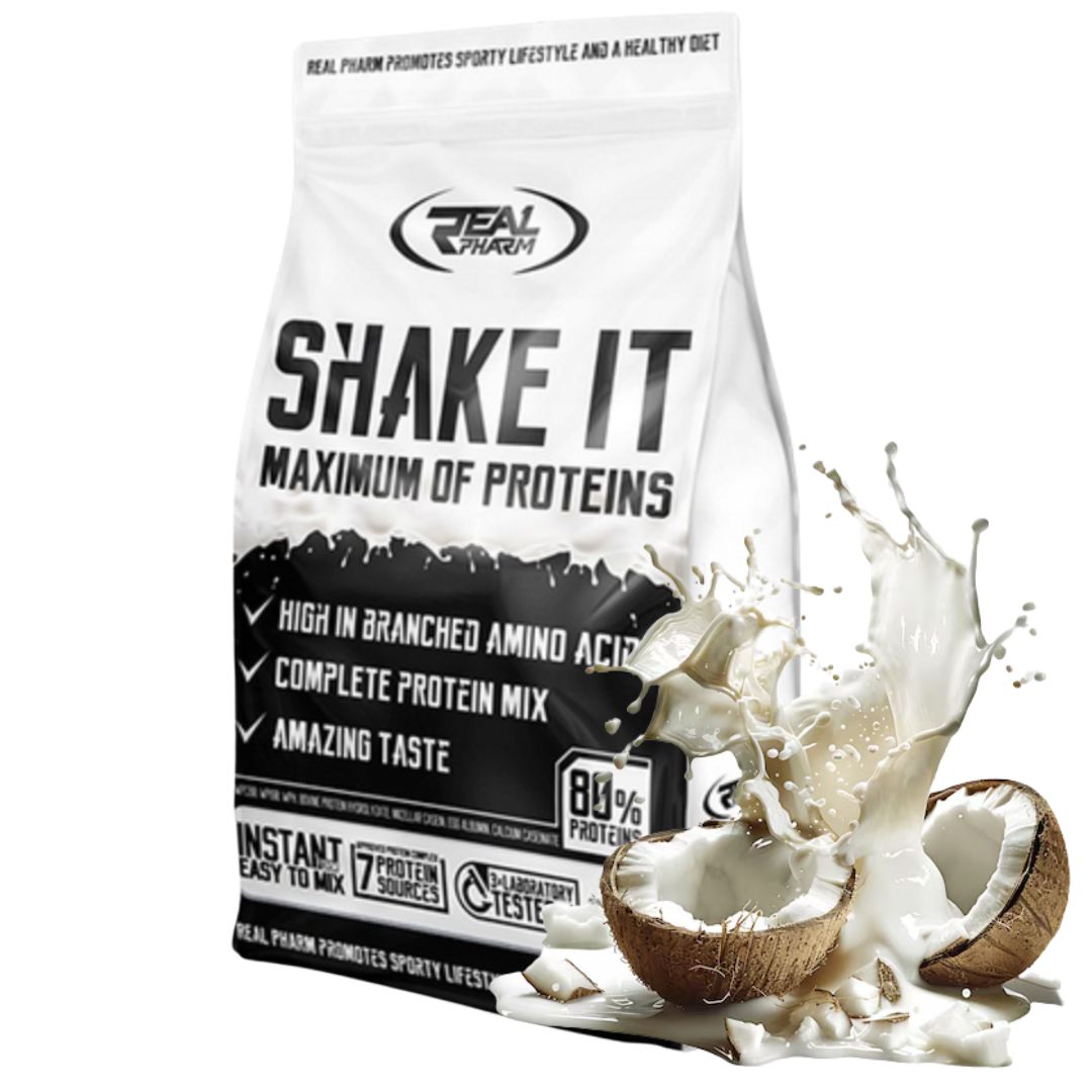 Real Pharm Shake It 700 g Wpc Wpi koncentrát proteinový izolát proteinový izolát mix