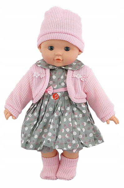 lalka BOBAS zamyka OCZY mówi ŚPIEWA prezent nr21 Marka Krasnal