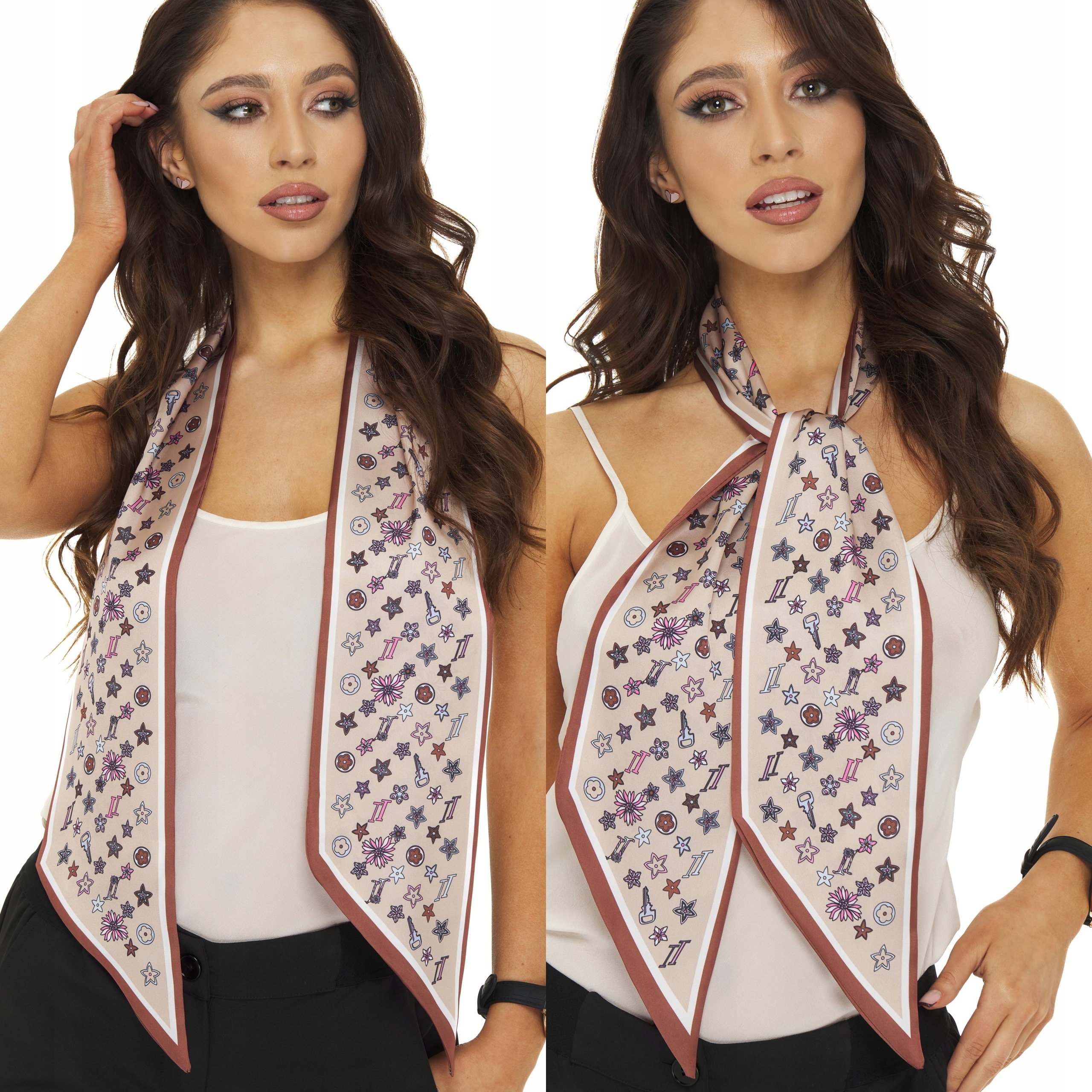 

Apaszka Bandana wąska długa podwójna 13/145CM Lui