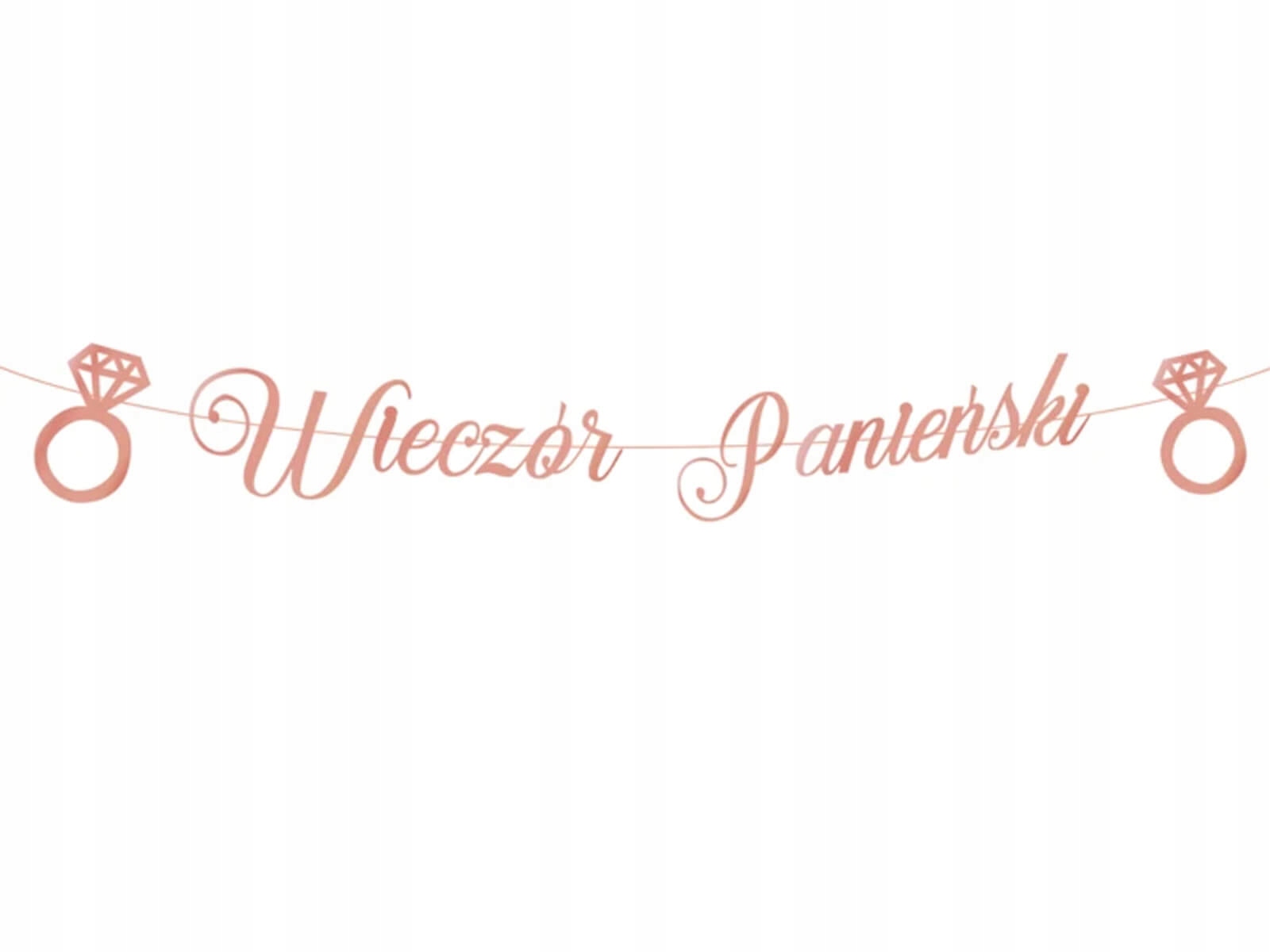 

Baner Wieczór Panieński różowe złoto 150 cm