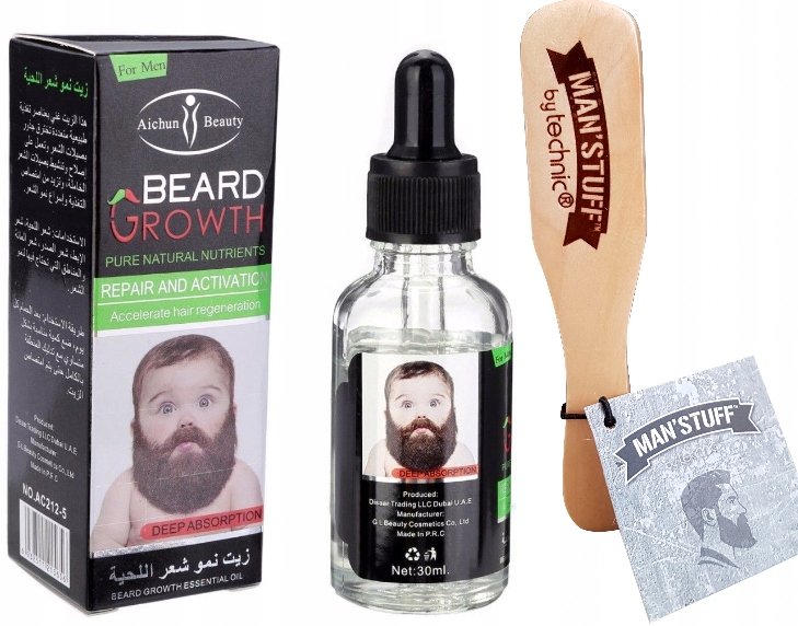 

Olejek na Szybszy Porost Brody Broda + Szczotka