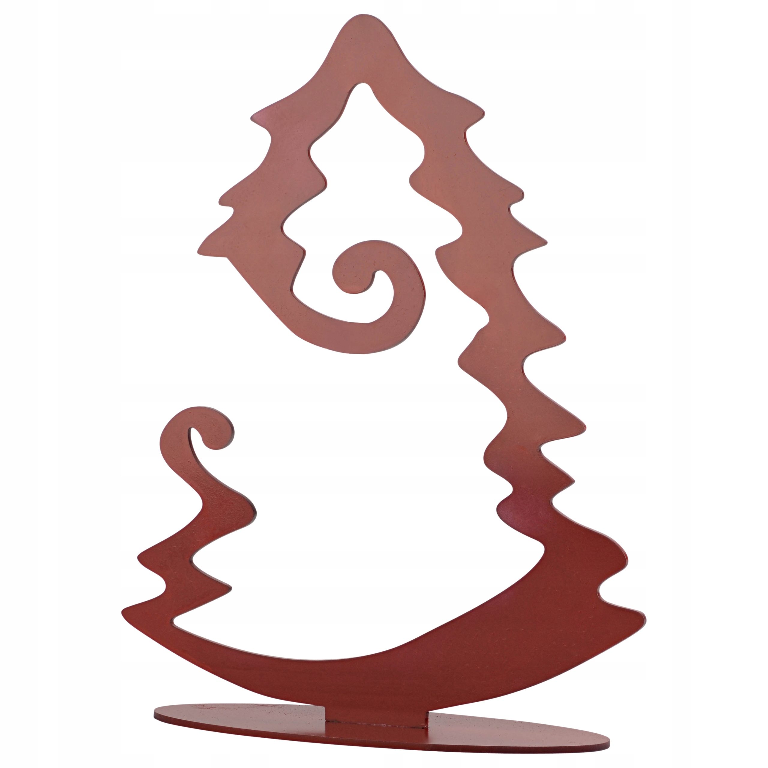 CHOINKA metalowa DEKORACJA OZDOBA ŚWIĄTECZNA LOFT czerwona na Bombkę 23 cm Marka inna