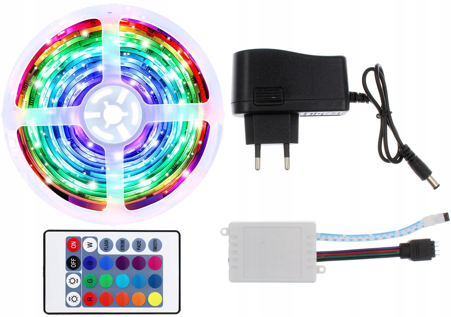 

Taśma Led Rgb 2835 4,5M Wodoodporna Pilot Zestaw