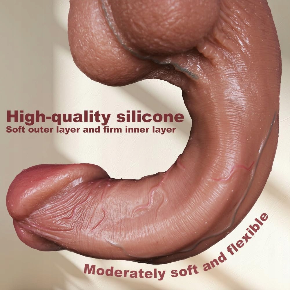 Realistyczny Dildo XL Silikonowy z Przyssawką dla Dorosłych — miniatura 4