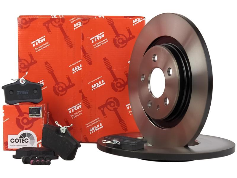 TRW диски + колодки задние CITROEN C8 FIAT ULYSSE